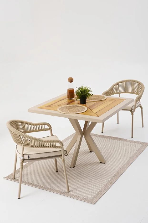 GRANDY TEREA BAHÇE BALKON MASA TAKIMI (2 SANDALYELİ )